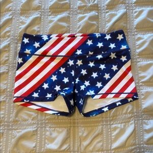 WODBOTTOM CrossFit Work Out Shorts Shortie STARS & STRIPES FLAG